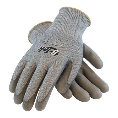 Pip PIP G-Tek CR Polyurethane Gray Grip Gloves W/ HPPE/Glass Liner, Gray Palm/Fingers, XL, 1 DZ 16-560/XL